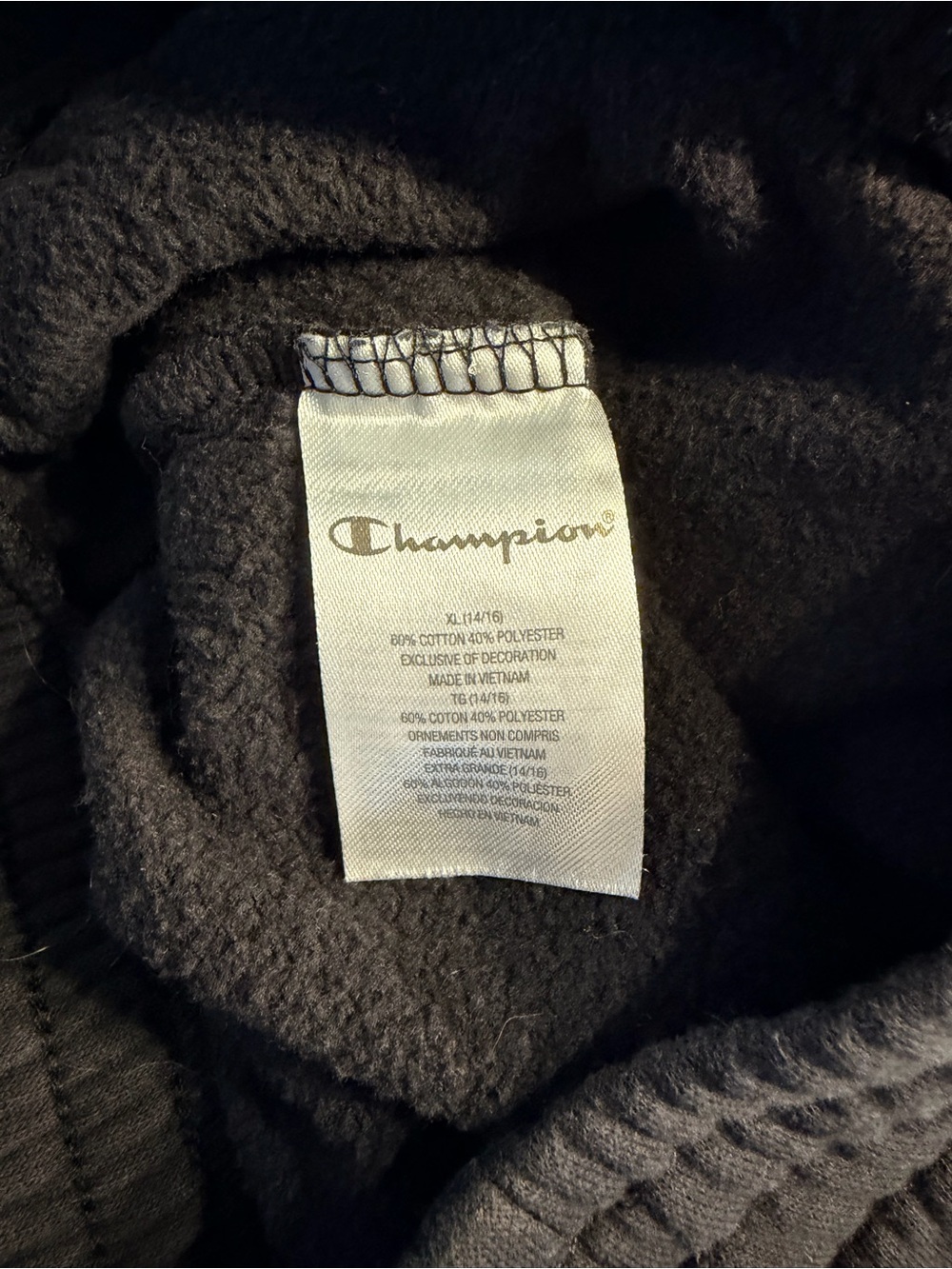 Bundle of 2 Pairs of Girls Sweatpants, Gray Art Class, Black Champion, Sz 14/16 - Picture 7 of 15
